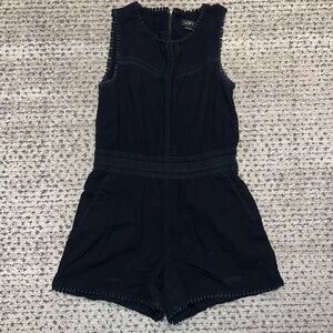 Black eyelet lace Romper